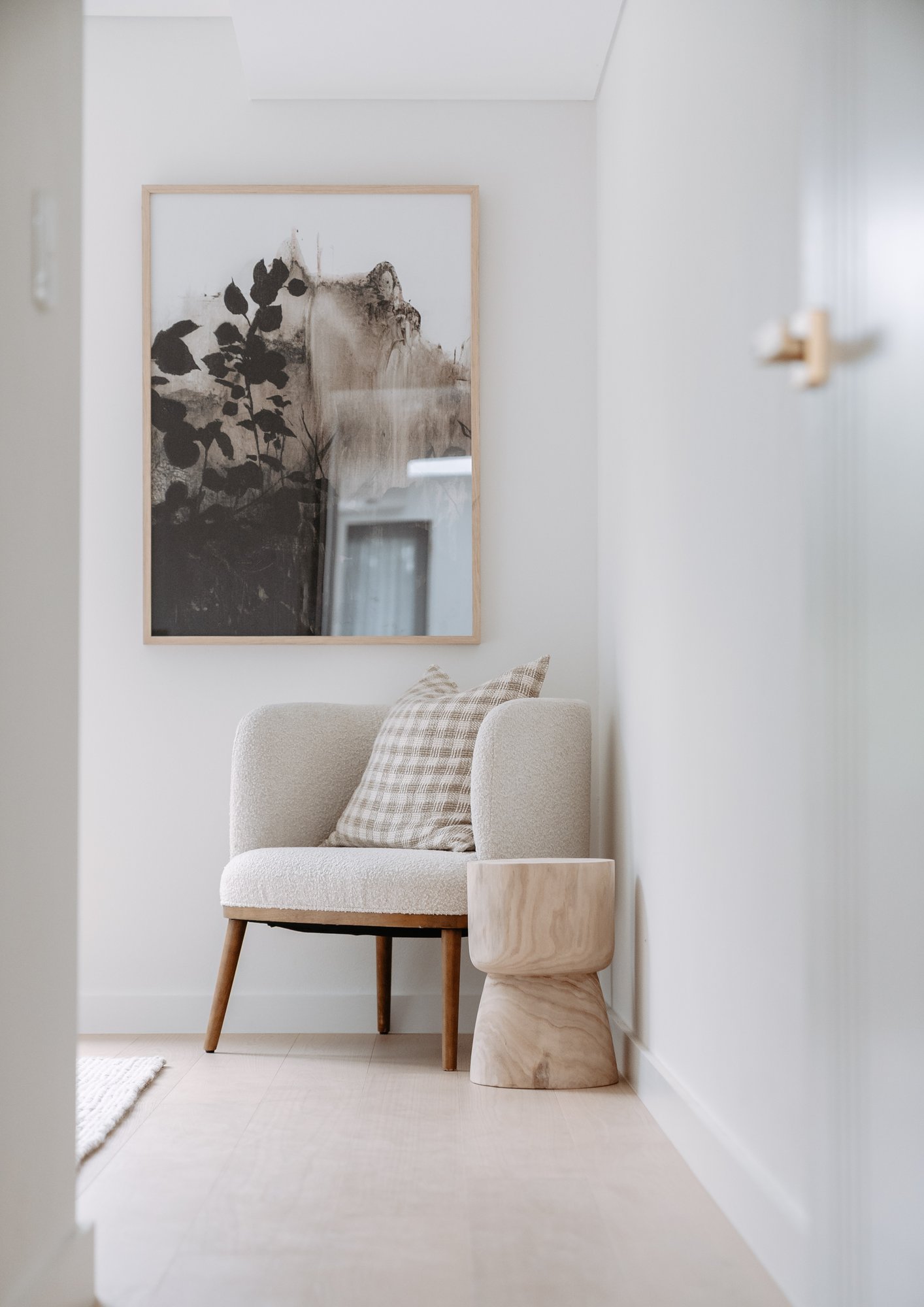 Corner styled with armchair