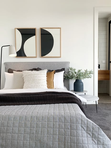 Simple light colours help to brighten up the space