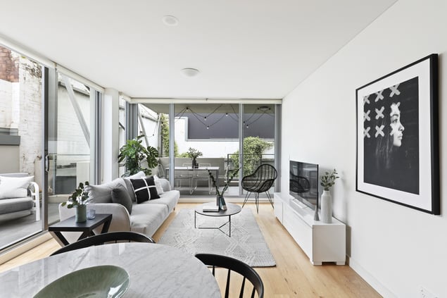 Matching the style for the indoor and outdoor areas