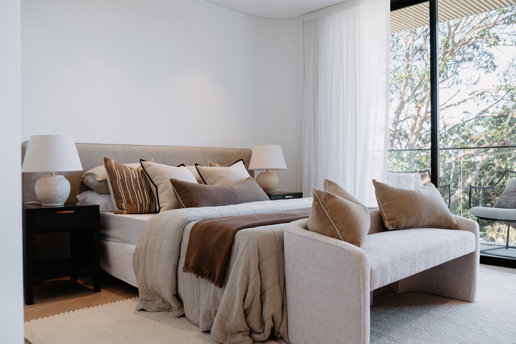 Master bedroom property styling
