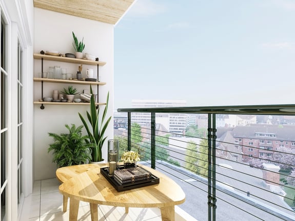 Consider the use and the size of the balcony