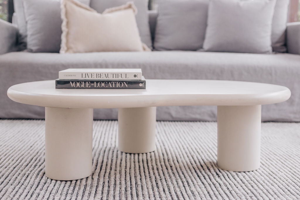 coffee table with books